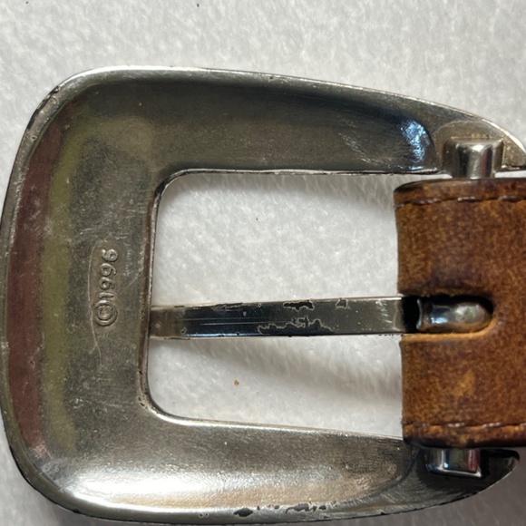 Vintage Orvis Men’s brown leather braided trout belt 36 EUC - Picture 3 of 11